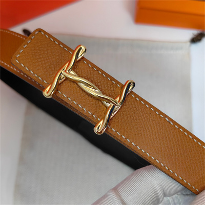H**mes h torsade belt buckle & H**mes sur mer reversible empsom leather strap gold hardware strap 25mm brown/black