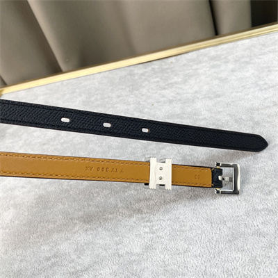 H**mes pop h guillochee 15 belt 15mm cowhide black