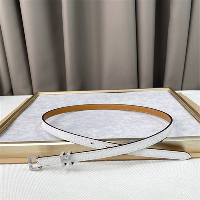 H**mes pop h guillochee 15 belt 15mm cowhide white