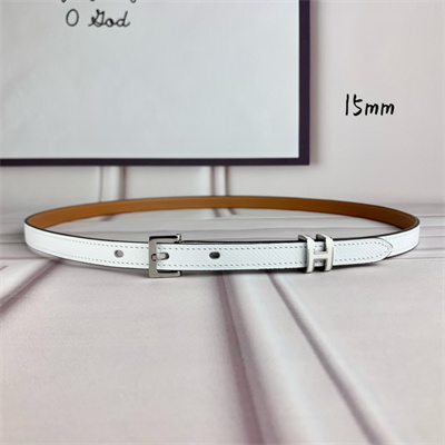 H**mes pop h 15 belt empsom leather white/brown