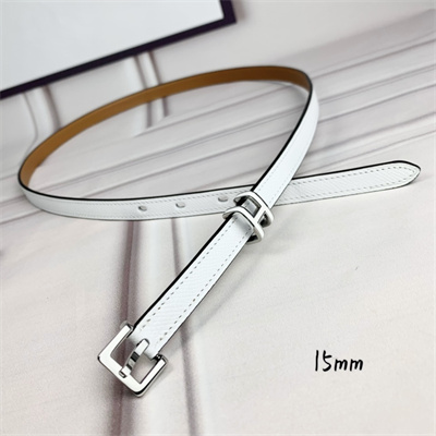 H**mes pop h 15 belt empsom leather white/brown