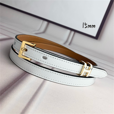 H**mes pop h 15 belt empsom leather white/brown