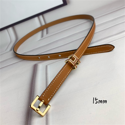 H**mes pop h 15 belt empsom leather brown