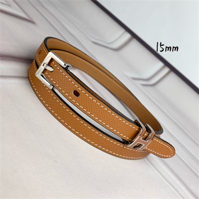 H**mes pop h 15 belt empsom leather brown