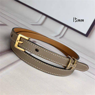 H**mes pop h 15 belt empsom leather etoupe/brown