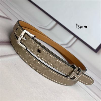 H**mes pop h 15 belt empsom leather etoupe/brown