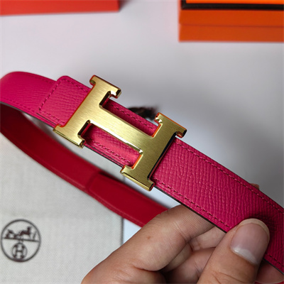 H**mes h belt buckle & reversible epsom leather strap 25 mm gold hardware hot pink