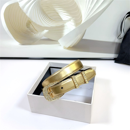 Ce**e belt 25mm calfskin in gold color