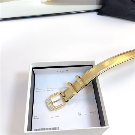 Ce**e belt 25mm calfskin in gold color