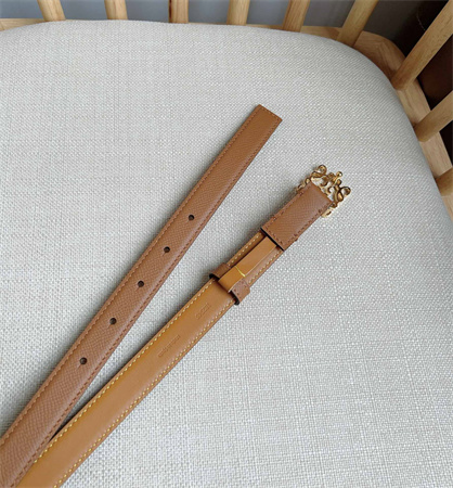 L0ew* belt in calfskin 20mm gold hardware brown