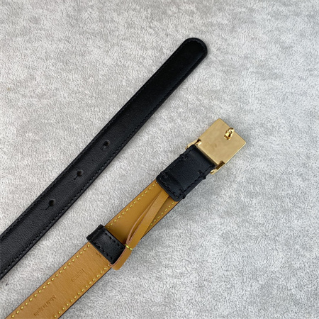 L0ew* belt in calfskin 20mm gold hardware black/brown
