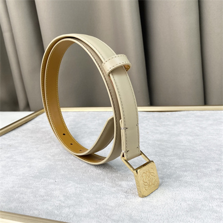 L0ew* belt in calfskin 20mm gold hardware beige