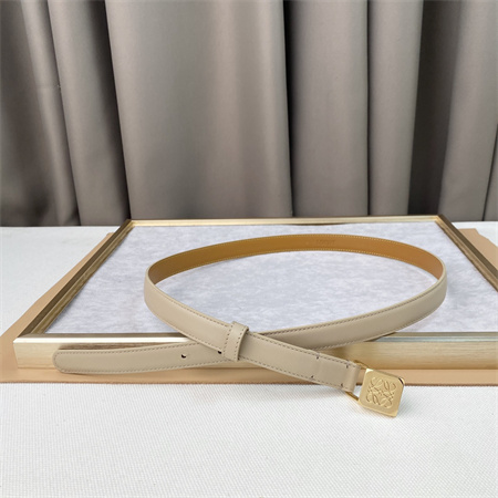 L0ew* belt in calfskin 20mm gold hardware beige