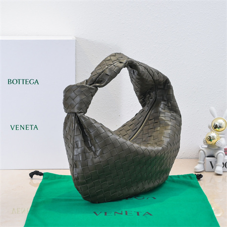 BV Small Jodie In Lambskin Leather Kaki Color