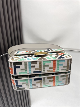 Fen.di Baguette Multicolor FF Canvas Bag