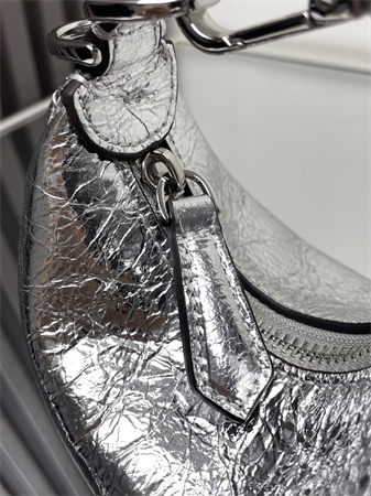 F**digraphy nano leather bag silver/silver