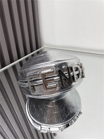 F**digraphy nano leather bag silver/silver