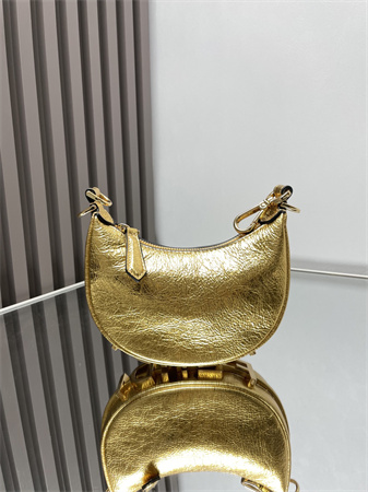 F**digraphy nano leather bag gold