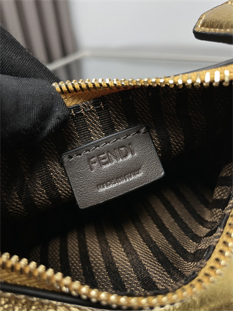 F**digraphy nano leather bag gold