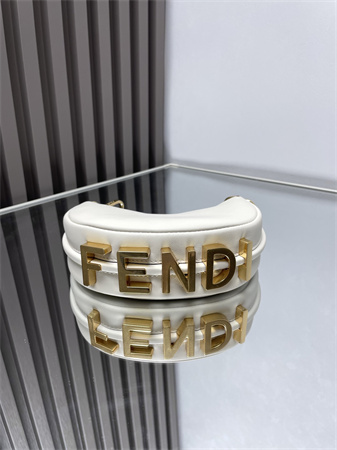 F**digraphy nano leather bag white