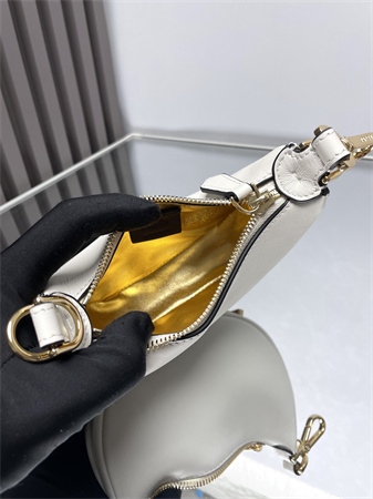 F**digraphy nano leather bag white