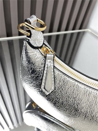 F**digraphy nano leather bag silver/gold