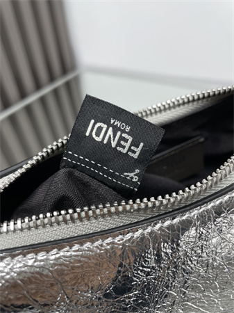 F**digraphy mini leather bag silver/silver