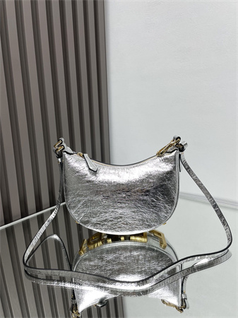 F**digraphy mini leather bag silver/gold