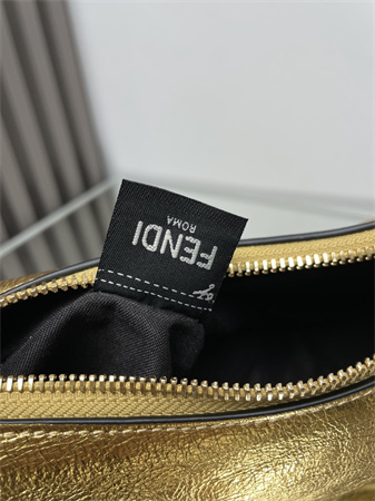 F**digraphy mini leather bag gold