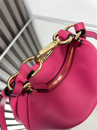 F**digraphy mini leather bag hot pink