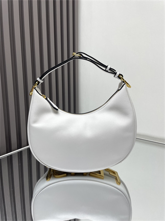 F**digraphy small leather bag white