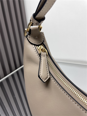 F**digraphy small leather bag dove grey