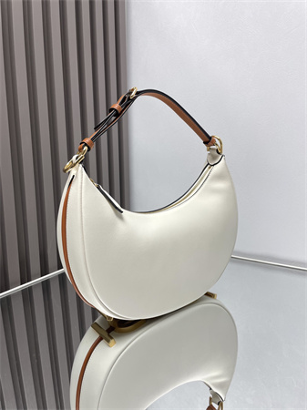 F**digraphy small leather bag white
