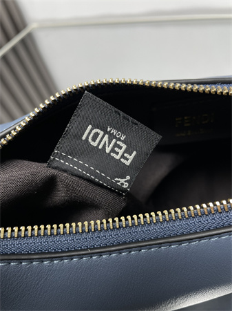 F**digraphy small leather bag blue