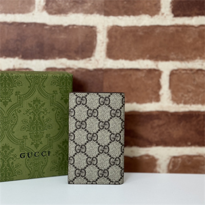 gu.cci long card case with gg detail beige and ebony gg S*p*e canvas 768249