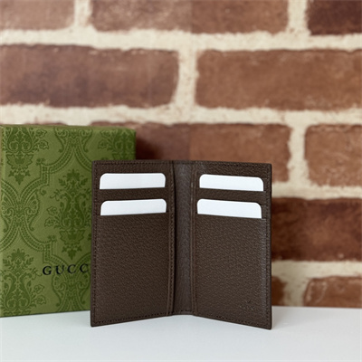 gu.cci long card case with gg detail beige and ebony gg S*p*e canvas 768249