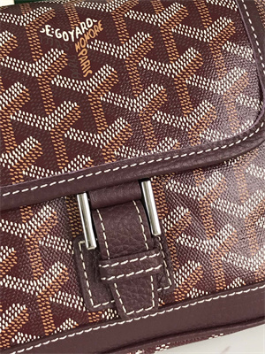 Go*ard grand bleu pm shoulder bag Go*ardine canvas & calfskin