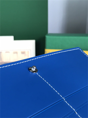 Go*ard richelieu wallet Go*ardine canvas & vauzelles calfskin