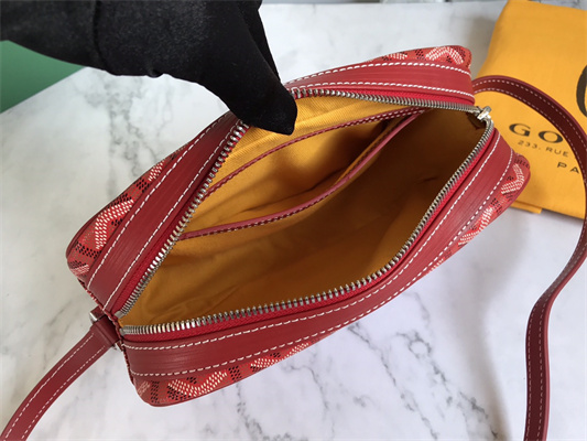 Go*ard cap-vert pm bag Go*ardine canvas & cervon calfskin