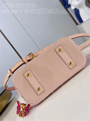 L.V Alma BB Bag Monogram Vernis embossed cowhide leather Pink M24063
