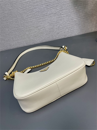 Pra*a re-edition smooth leather mini-bag white 1bc204