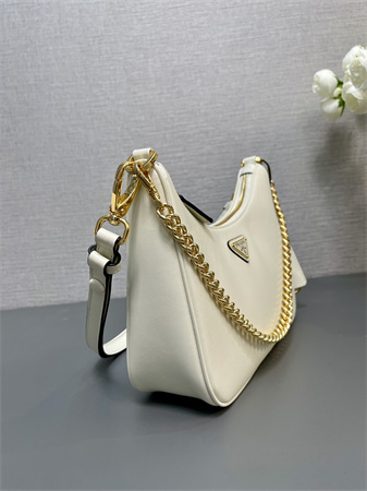 Pra*a re-edition smooth leather mini-bag white 1bc204