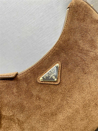 Pra*a arqué suede shoulder bag brown 1bc194