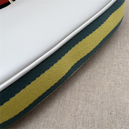 Gu.cci Attache small shoulder bag Leather White 699409