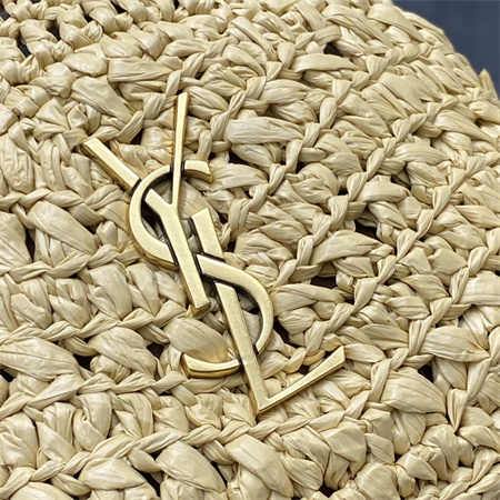 Y.S.L Mini Joe In Raffia and Calfskin