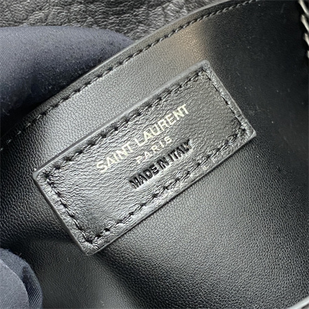 Y.S.L NIKI BABY In Grained Lambskin Black Color