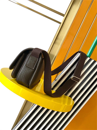 Y.S.L NIKI Small Messenger Bag In Grained Lambskin Light Musk