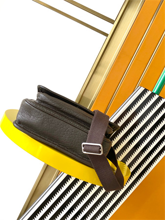 Y.S.L NIKI Small Messenger Bag In Grained Lambskin Light Musk