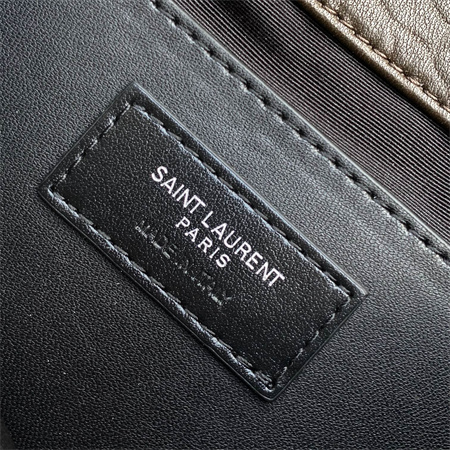 Y.S.L NIKI Small Messenger Bag In Grained Lambskin Light Musk