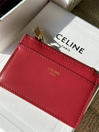 Ce**e compact wallet with coin triomphe in shiny calfskin